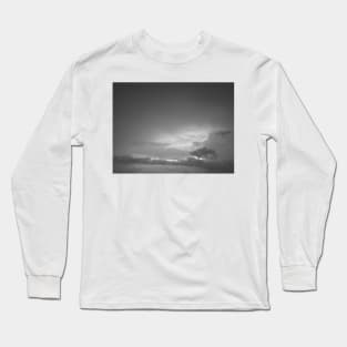 Grey white cloudscape with dark distinctive cloud shapes. Long Sleeve T-Shirt